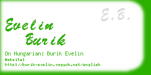 evelin burik business card